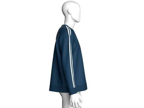 Men Drop-Shoulder Sweatshirt 3D Model