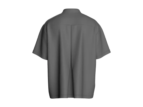 Men Overesized Dual-Pocket Shirt 3D Model