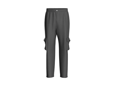 Pantalon cargo streetwear pour hommes Modèle 3D