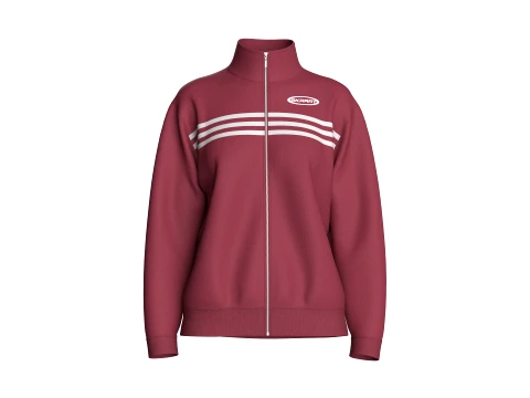 Chaqueta deportiva con cuello alto para niñas Modelo 3D