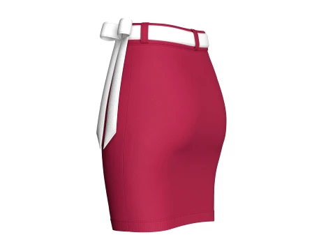 Girls High-Rise Ribbed Skirt 3D Model