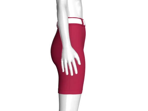 Girls High-Rise Ribbed Skirt 3D Model