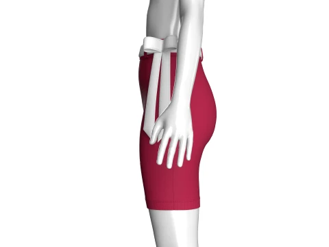 Girls High-Rise Ribbed Skirt 3D Model