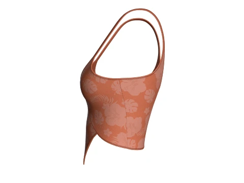Girls Summer Crop Bralette 3D Model