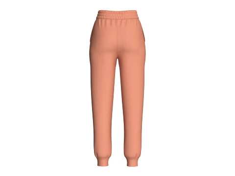 Girls Side Double Striped Joggers 3D Model