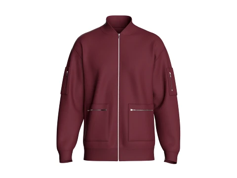 Veste &agrave; poches zipp&eacute;es multiples pour hommes Modèle 3D