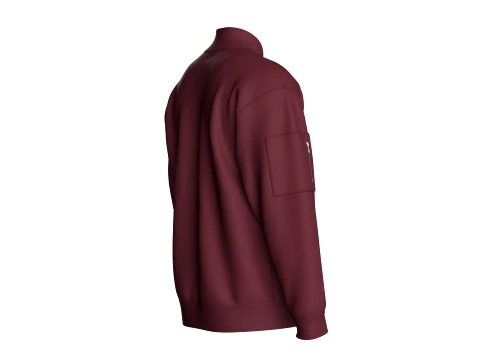Men Multiple Zipper Pockets Jacket 3D Model