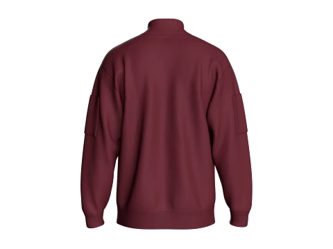 Men Multiple Zipper Pockets Jacket 3D Model