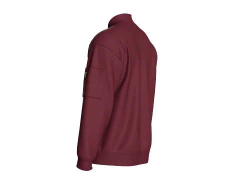Men Multiple Zipper Pockets Jacket 3D Model
