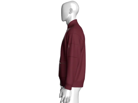 Men Multiple Zipper Pockets Jacket 3D Model