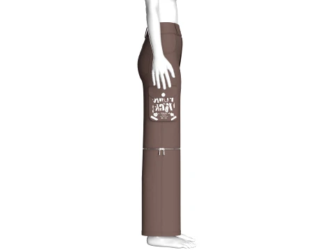 Girls Zip-Off Utility Cargo Pant 3D Model