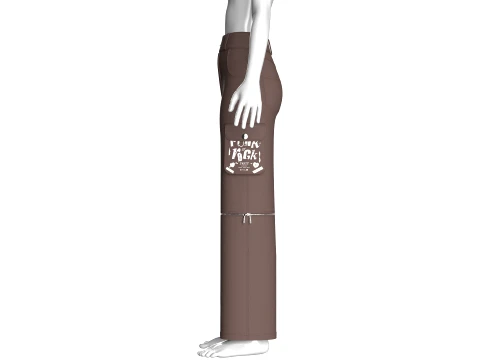 Girls Zip-Off Utility Cargo Pant 3D Model