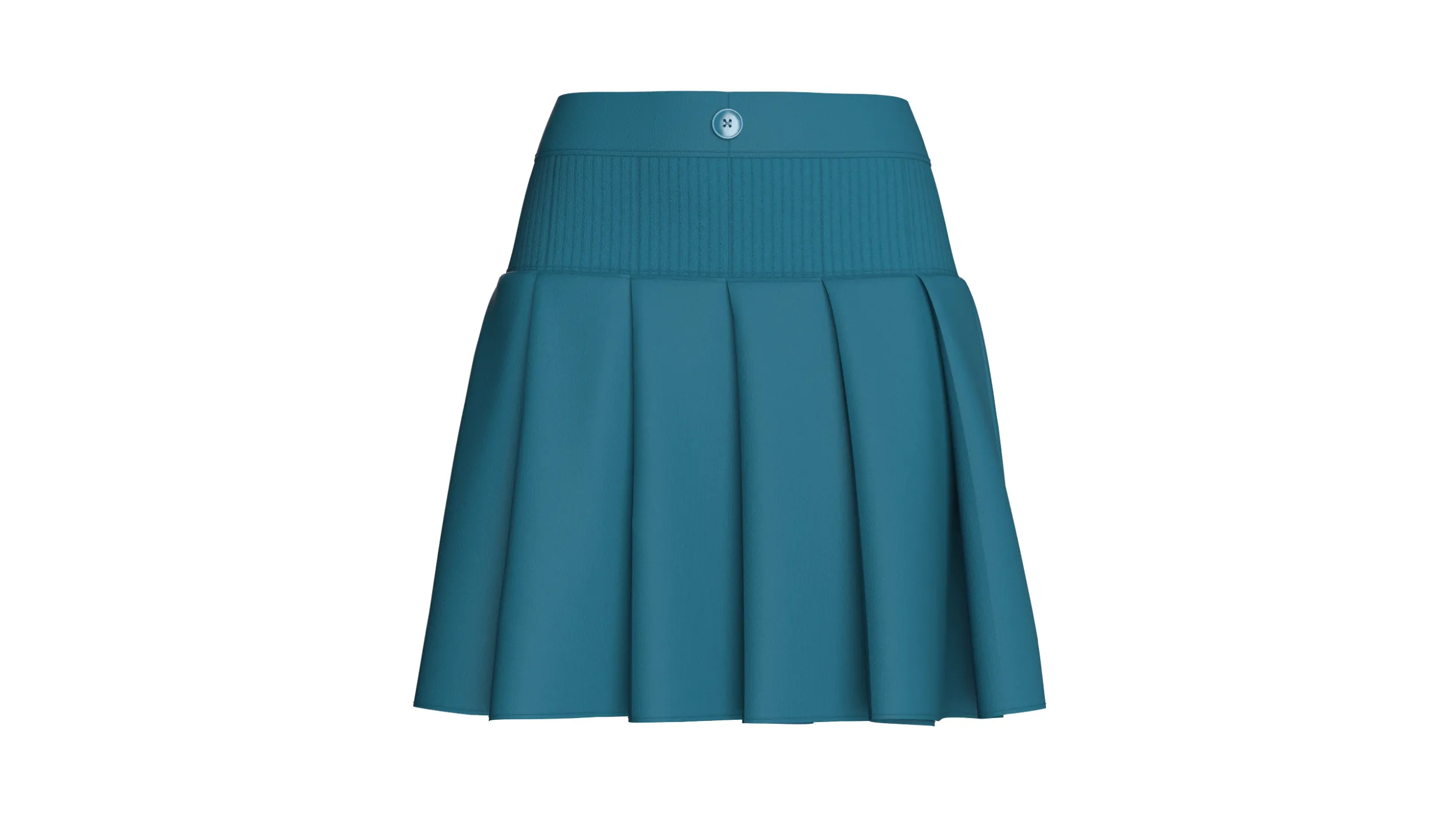 Girls Ribbed Waisted Mini Skirt 3D Model .c4d .max .obj .3ds .fbx .stl .blend 