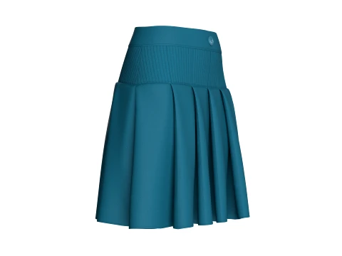 Girls Ribbed Waisted Mini Skirt 3D Model