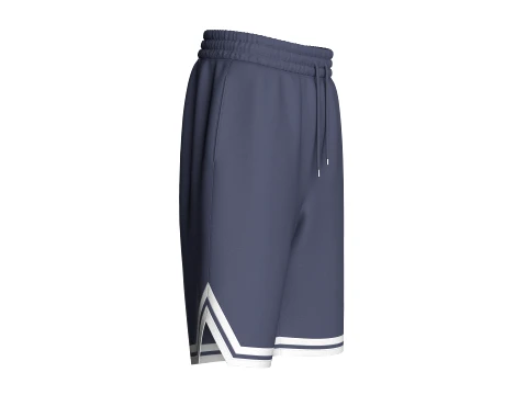 Men Striped Basketball Shorts 3D Model