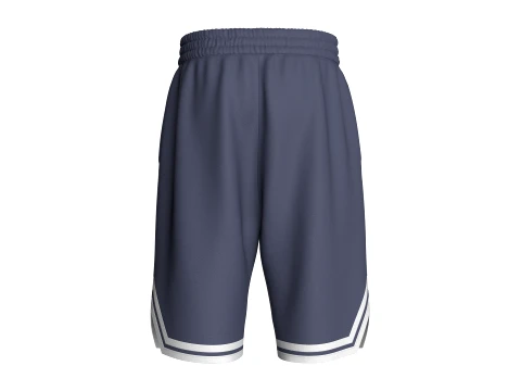 Men Striped Basketball Shorts 3D Model