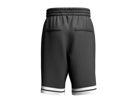 Men Striped Shorts 3D Model