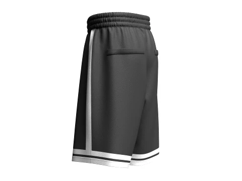 Men Striped Shorts 3D Model