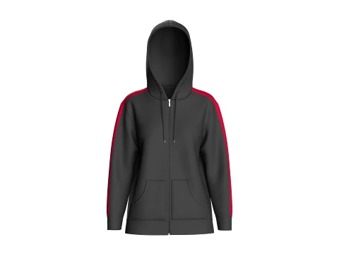 Giacca sportiva da ragazza con pannelli lineari Modello 3D