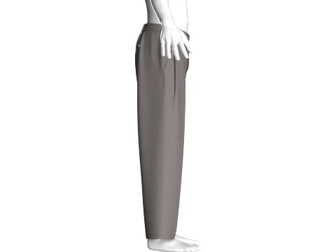 Men Slim Fit Formal Pant 3D Model