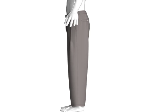 Men Slim Fit Formal Pant 3D Model