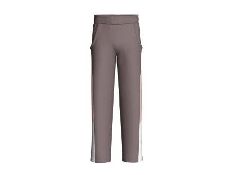 Men Straight Leg Track Pant 3D Model