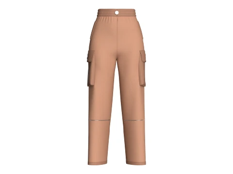 Girls 8 Styles Pant - Bundle Pack 3D Model