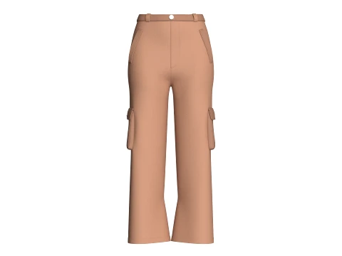 Girls 8 Styles Pant - Bundle Pack 3D Model