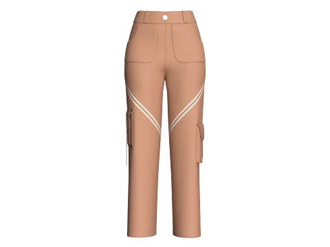 Girls 8 Styles Pant - Bundle Pack 3D Model