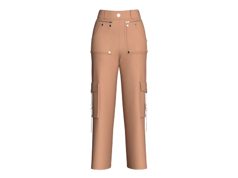 Girls 8 Styles Pant - Bundle Pack 3D Model