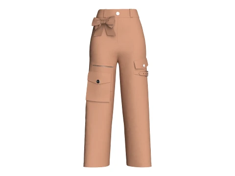 Girls 8 Styles Pant - Bundle Pack 3D Model