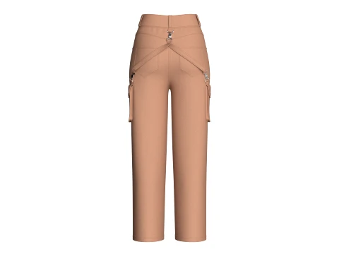 Girls 8 Styles Pant - Bundle Pack 3D Model