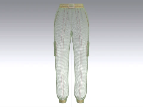 Girls 10 Styles Jogger Pant - Bundle Pack 3D Model