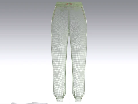 Girls 10 Styles Jogger Pant - Bundle Pack 3D Model