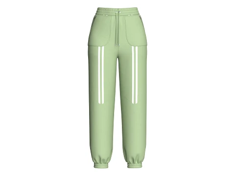 Girls 10 Styles Jogger Pant - Bundle Pack 3D Model
