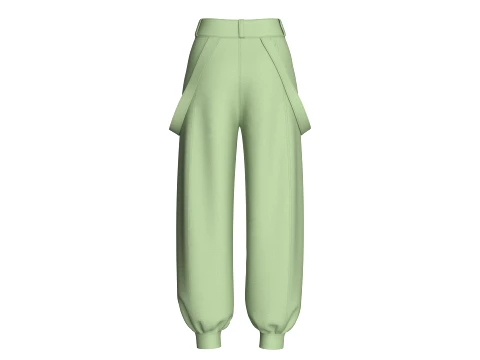 Girls 10 Styles Jogger Pant - Bundle Pack 3D Model