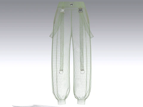 Girls 10 Styles Jogger Pant - Bundle Pack 3D Model