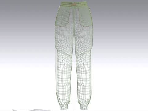 Girls 10 Styles Jogger Pant - Bundle Pack 3D Model
