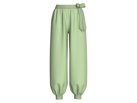 Girls 10 Styles Jogger Pant - Bundle Pack 3D Model