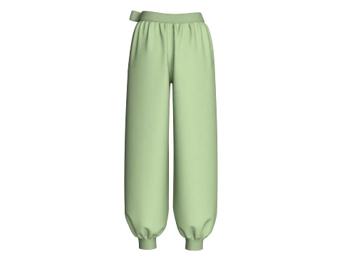 Girls 10 Styles Jogger Pant - Bundle Pack 3D Model