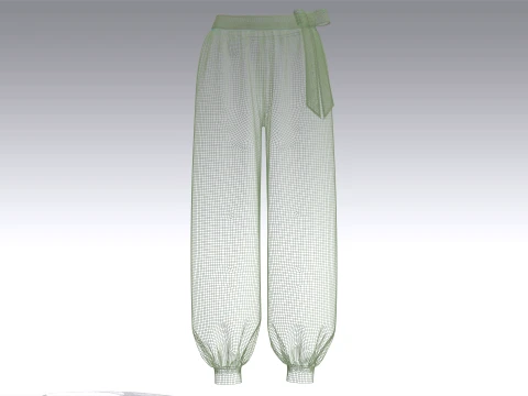 Girls 10 Styles Jogger Pant - Bundle Pack 3D Model