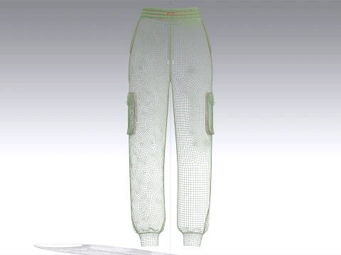 Girls 10 Styles Jogger Pant - Bundle Pack 3D Model