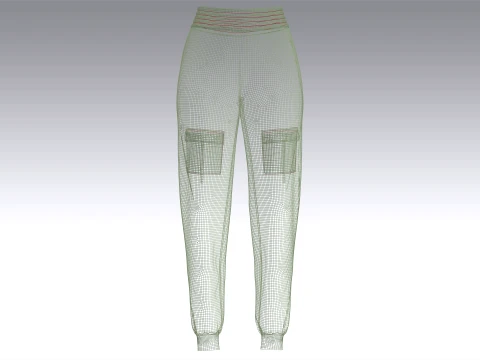 Girls 10 Styles Jogger Pant - Bundle Pack 3D Model