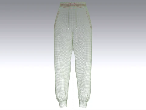 Girls 10 Styles Jogger Pant - Bundle Pack 3D Model