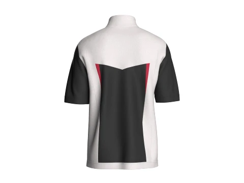 Men Quarter Zip Color-Block Jacket 3D Model