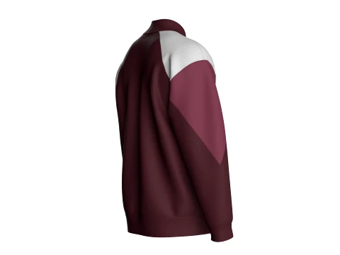 Men Color-Block Track Jacket 3D Model