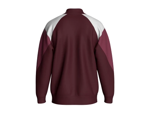 Men Color-Block Track Jacket 3D Model