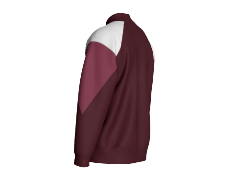 Men Color-Block Track Jacket 3D Model