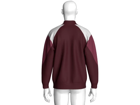 Men Color-Block Track Jacket 3D Model