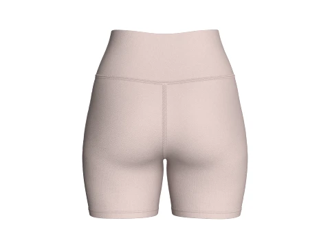 Shorts de ioga de cintura alta para meninas Modelo 3D